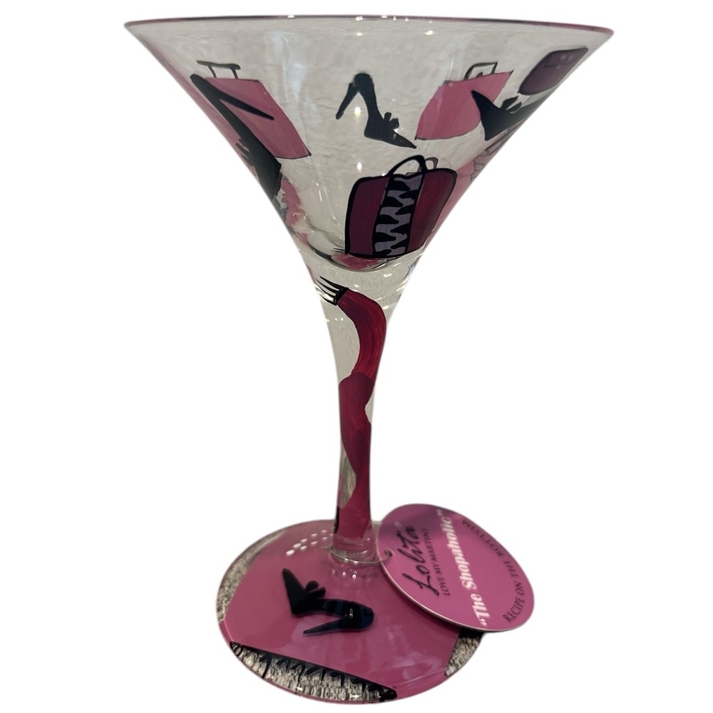 Lolita Shopaholic Martini Glass New
